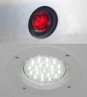Integrierte Positions- und Innenleuchten in LED-Technik
